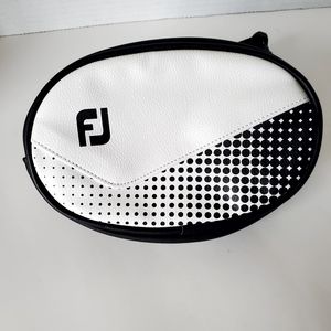 Footjoy Black & White Oval Belt Bag